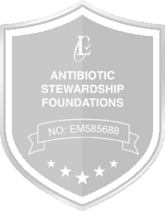 Antibiotic & Stewardship Foundations healthcare certifications badge(coming soon)