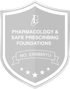 Pharmacology & Safe Prescribing Foundations healthcare certifications badge(coming soon)
